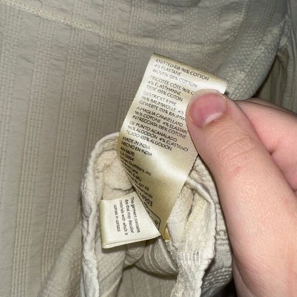 Free People Could I Love You More Top Ivory Cream Square Neck Long Sleeve Small - Picture 5 of 7